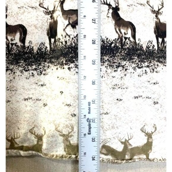 Redhead Men's Outdoor Button-Up Shirt With Deer Print 100% Cotton Beige & Brown - Picture 6 of 8